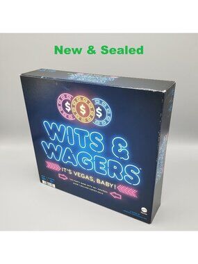 Wits and Wagers It's Vegas Baby Board Game Mattel 2021 Party Trivia NEW SEALED